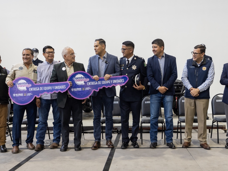Agradece Beto Pérez equipamiento a policías municipales de la región