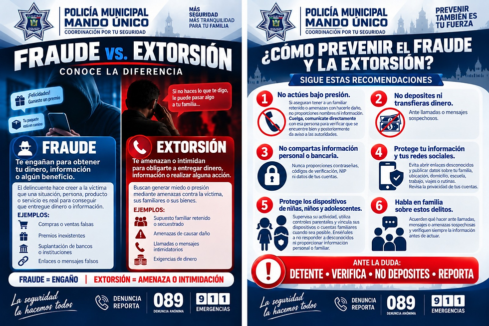 Alertan en Cuauhtémoc por aumento de intentos de extorsión y estafas telefónicas