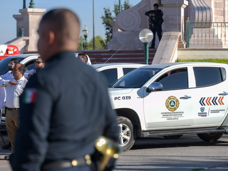 Conmemoran el Día Nacional de Protección Civil en la Plaza del Ángel