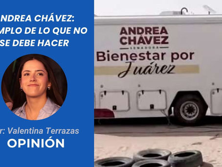 Andrea Chávez: ejemplo de lo que no se debe hacer | Opinión de Valentina Terrazas