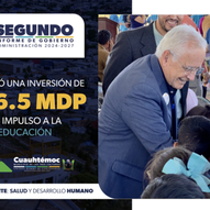 2° Informe | El futuro se construye en las aulas: más de 26.5 mdp para la educación