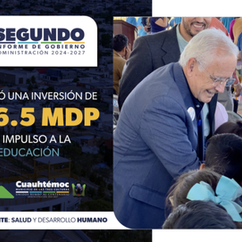 2° Informe | El futuro se construye en las aulas: más de 26.5 mdp para la educación