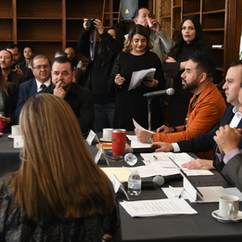 Sesiona Mesa Directiva de la Diputación Permanente del Congreso en Hidalgo del Parral