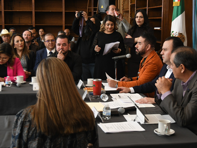 Sesiona Mesa Directiva de la Diputación Permanente del Congreso en Hidalgo del Parral