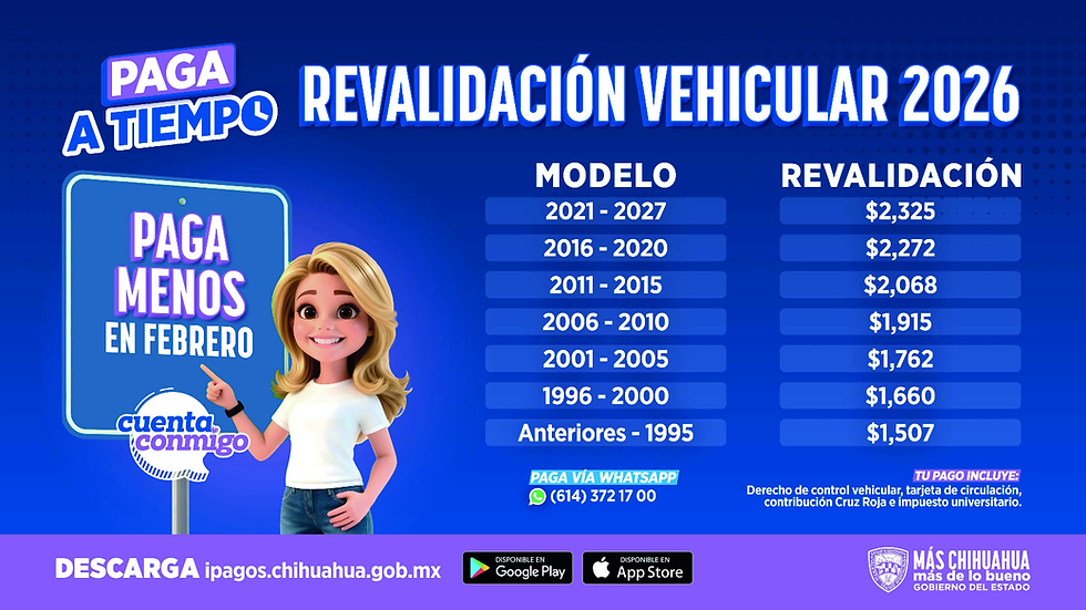 Presentan descuentos en Revalidación Vehicular 2026