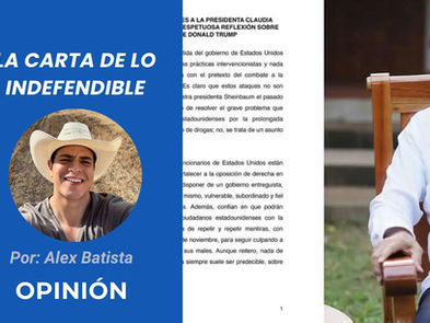 La carta de lo indefendible | Opinión de Alex Batista