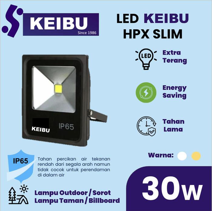Thumbnail: Lampu KEIBU LED HPX Slim (Cahaya Putih & Kuning)