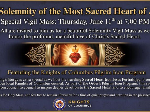 The solemnity of the most sacred heart of Jesus