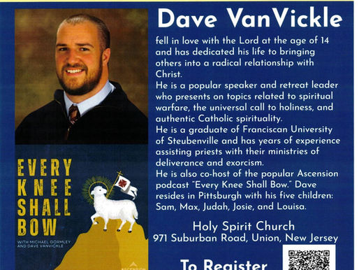  ARCHDIOCESE OF NEWARK: Archdiocesan Men's Conference