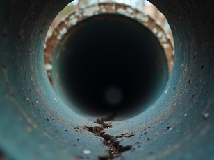 A sewer line that is clean 