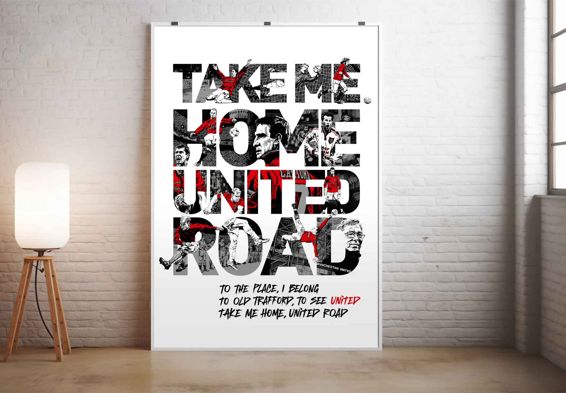 Manchester United "Take me Home" Print