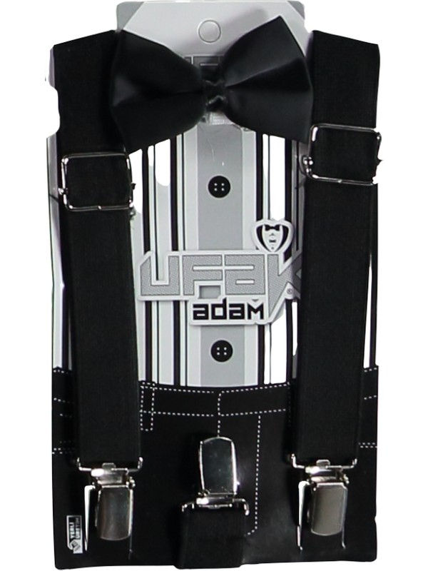 Küçük resim: Papyon-pantolon askısı takım