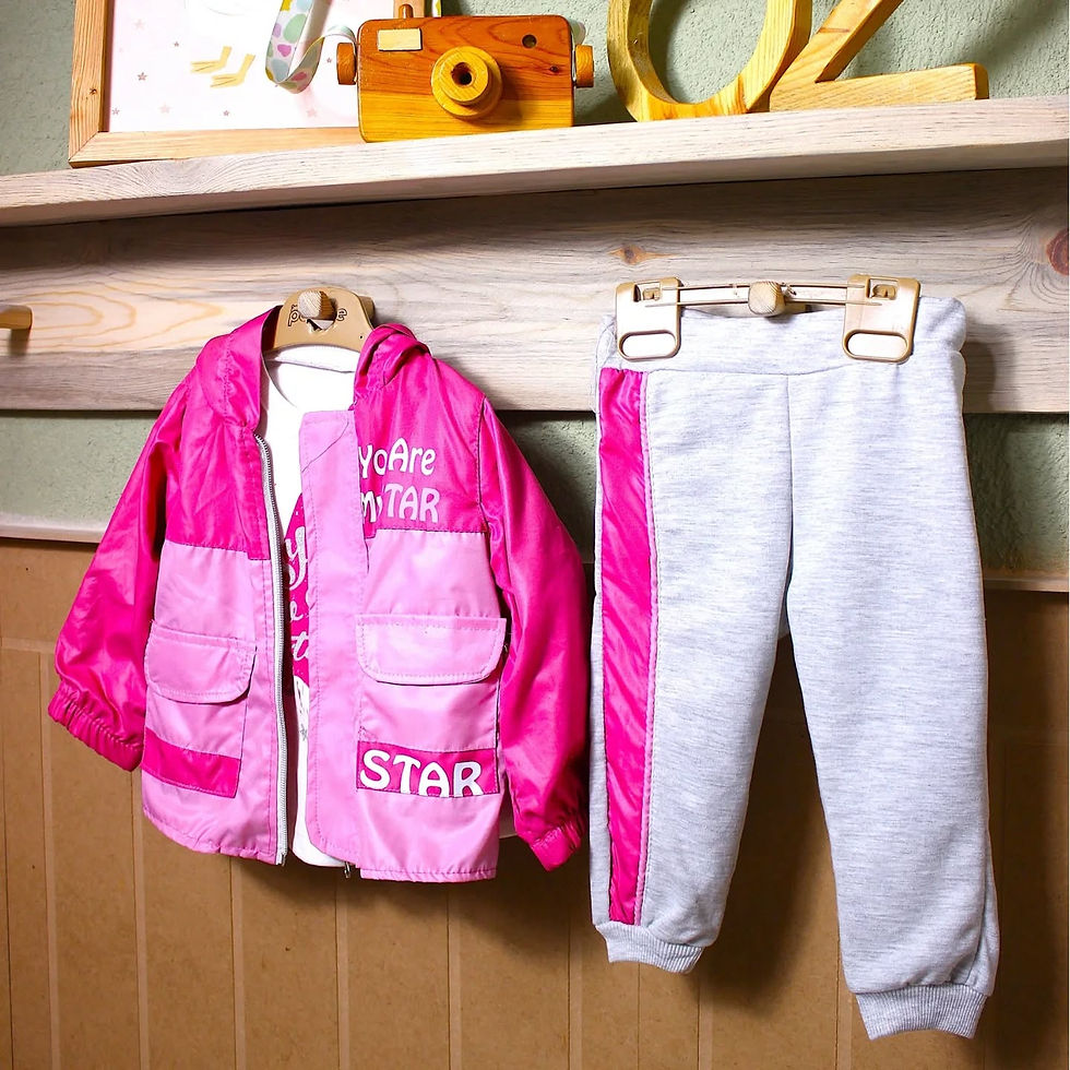 Küçük resim: 6-24 ay yağmurluk ceketli kapüşonlu takım