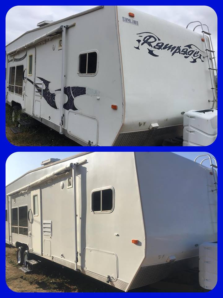 Red White And Blue Mobile Rv Detailing