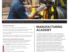 Manufacturing Academy Training Registration and Schedule