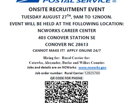 USPS Onsite Recruitment Event - August 27, 2024