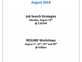 NCWorks Career Center-Burke August Workshop Schedule