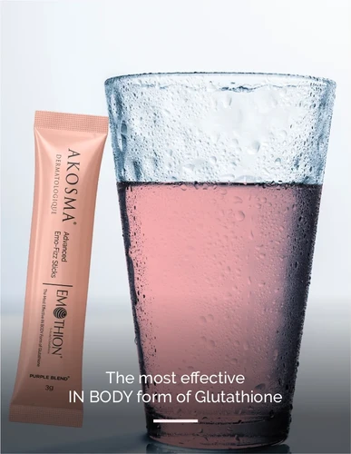 akosma glutathione Love is chemistry. Advanced Emo-Fizz Sticks feature Emothion in a fizzy format, designed for a glow-focused routine. Five times more potent than regular glutathione. Sugar-free and made for everyday use. AKOSMA Gentle Skin Cleanser for