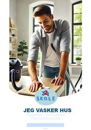 Dette heftet er for deg som skal lære mer om norsk hverdagsspråk og rengjøring. Her jobber vi med en enkel tekst om hvordan man vasker hus, og du får øve på å forstå og beskrive rengjøringsrutiner.
Hva finner du i heftet?
En kort og enkel tekst om vanlige rengjøringsgjøremål i hjemmet
Multiple choice-spørsmål som hjelper deg å forstå teksten
Skriveoppgaver der du beskriver din egen måte å vaske hus på
Dette heftet hjelper deg med å:
Lære vanlige norske ord for rengjøring og husholdning
Øve på å skrive om dine egne rengjøringsrutiner
Forstå korte tekster om hjemmepleie og vask
Bygge opp et praktisk ordforråd for hverdagen