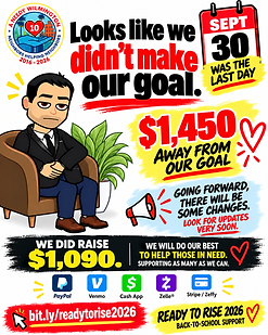 Didnt make our goal