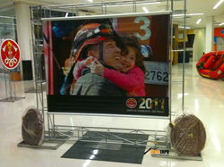 Locacao de estruturas para exposicao