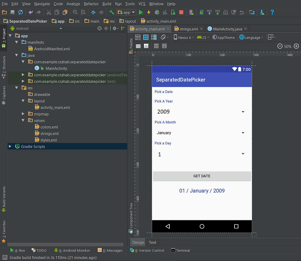 Android Date Picker
