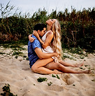 Steamy romantic couples session with Hannah Monroe Photography at the beach in Orange County California