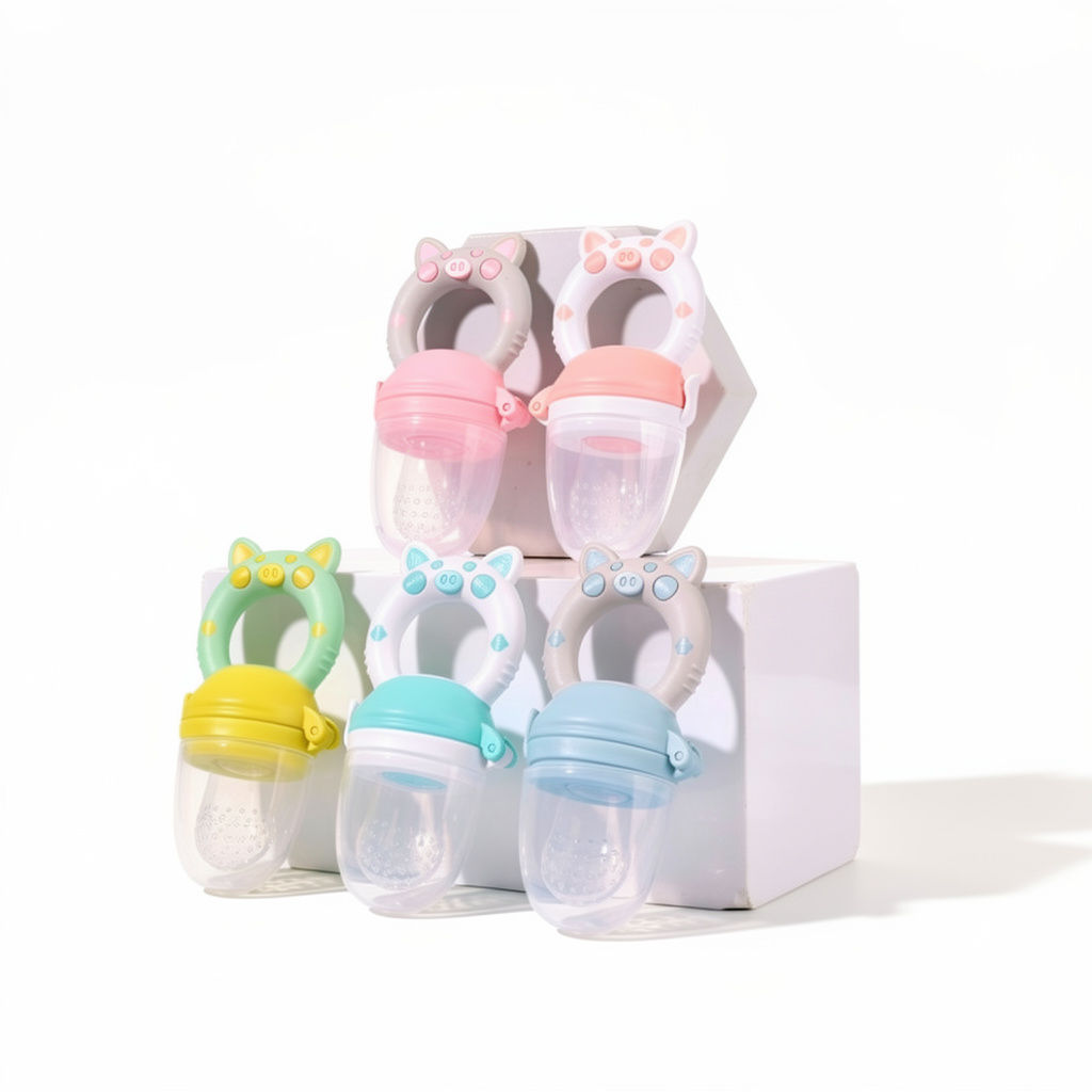 Bebê frutas e vegetais música silicone porco mordida música frutas comida
