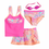 Thumbnail: Girls 4-6x ZeroXposur Summer  Tankini, Bottoms, Cover-Up Skirt & Goggles K
