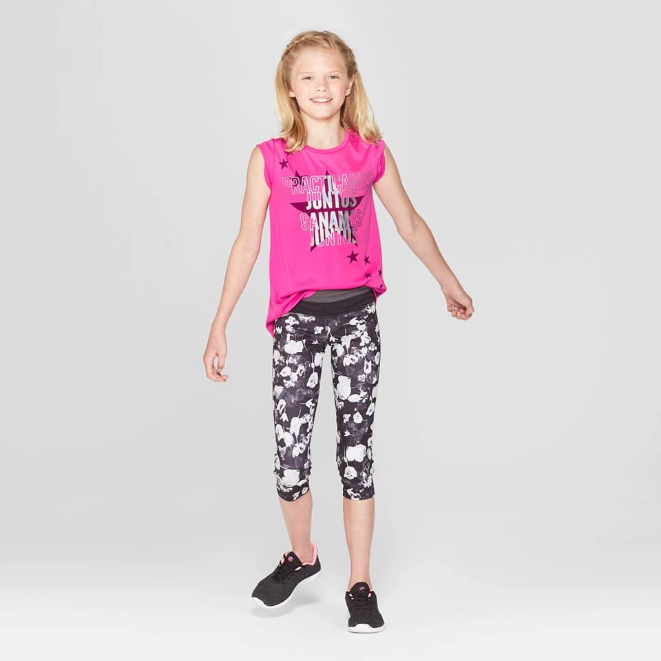 Thumbnail: Girls' Practicamos Juntos Ganamos Juntos Graphic Tech T-Shirt - C9 Champion T