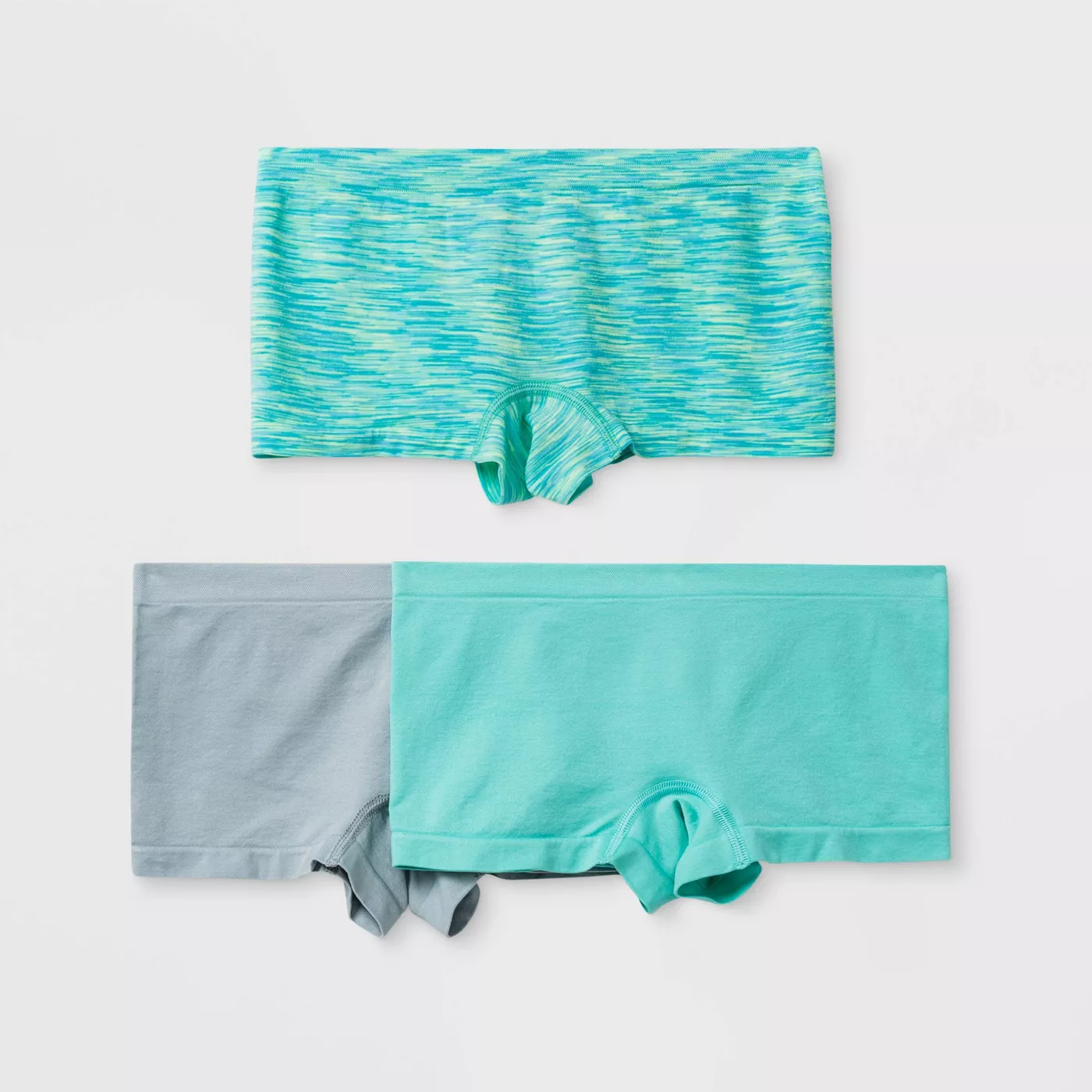 Girls' 3pk Boy Shorts - All in Motion™ Green T
