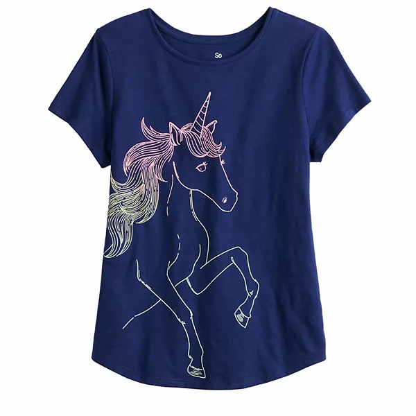 Thumbnail: Girls 4-20 & Plus Size SO® Favorite Graphic Tee K