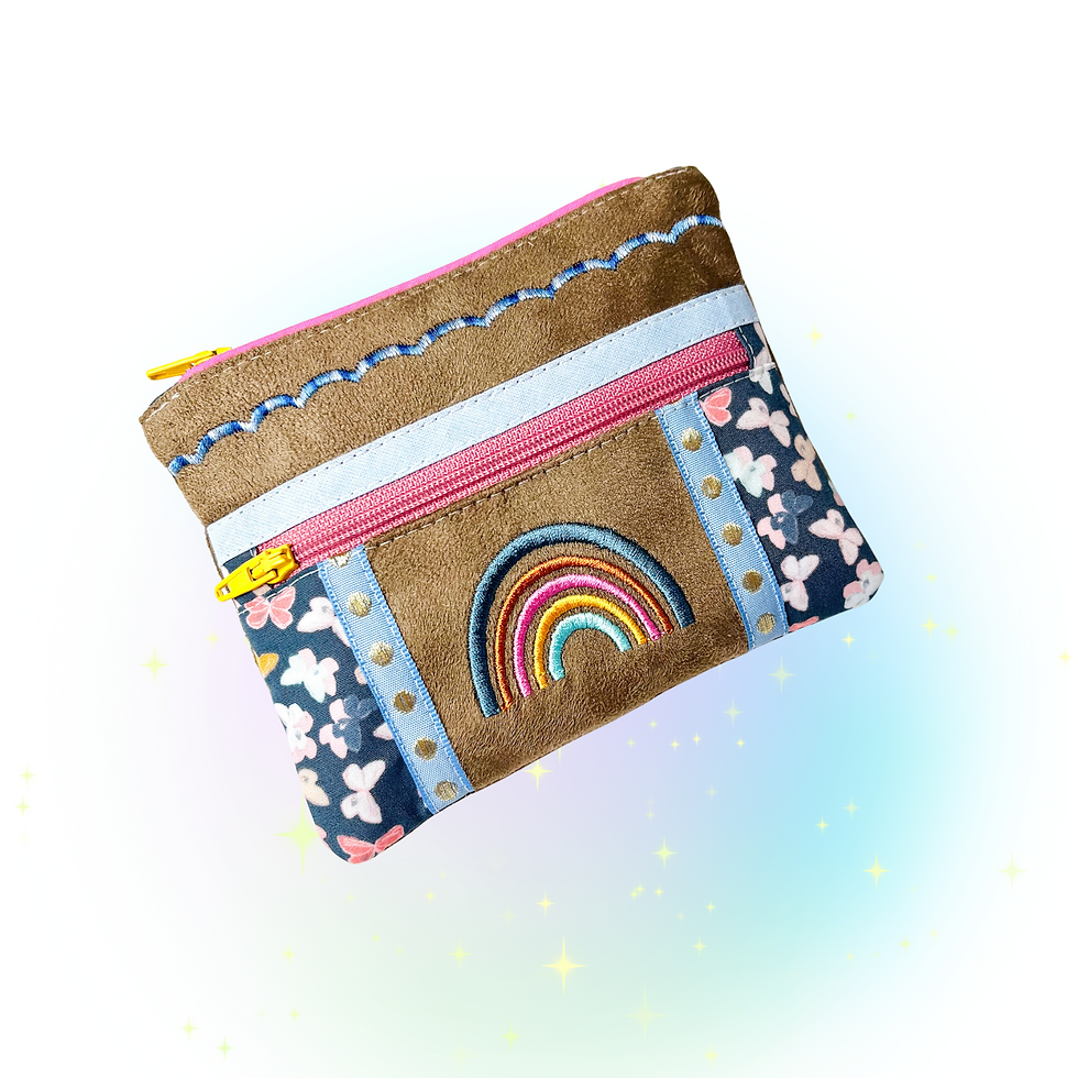 Pochette TwoZip Arc-en-Ciel