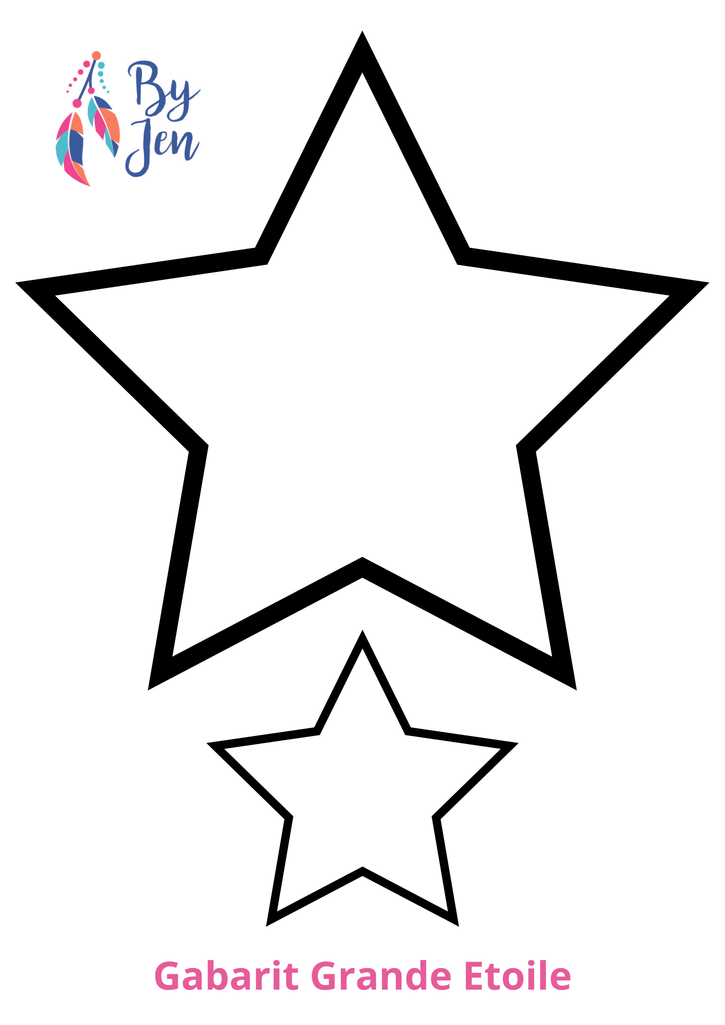 Gabarit Appliqués Etoiles PDF