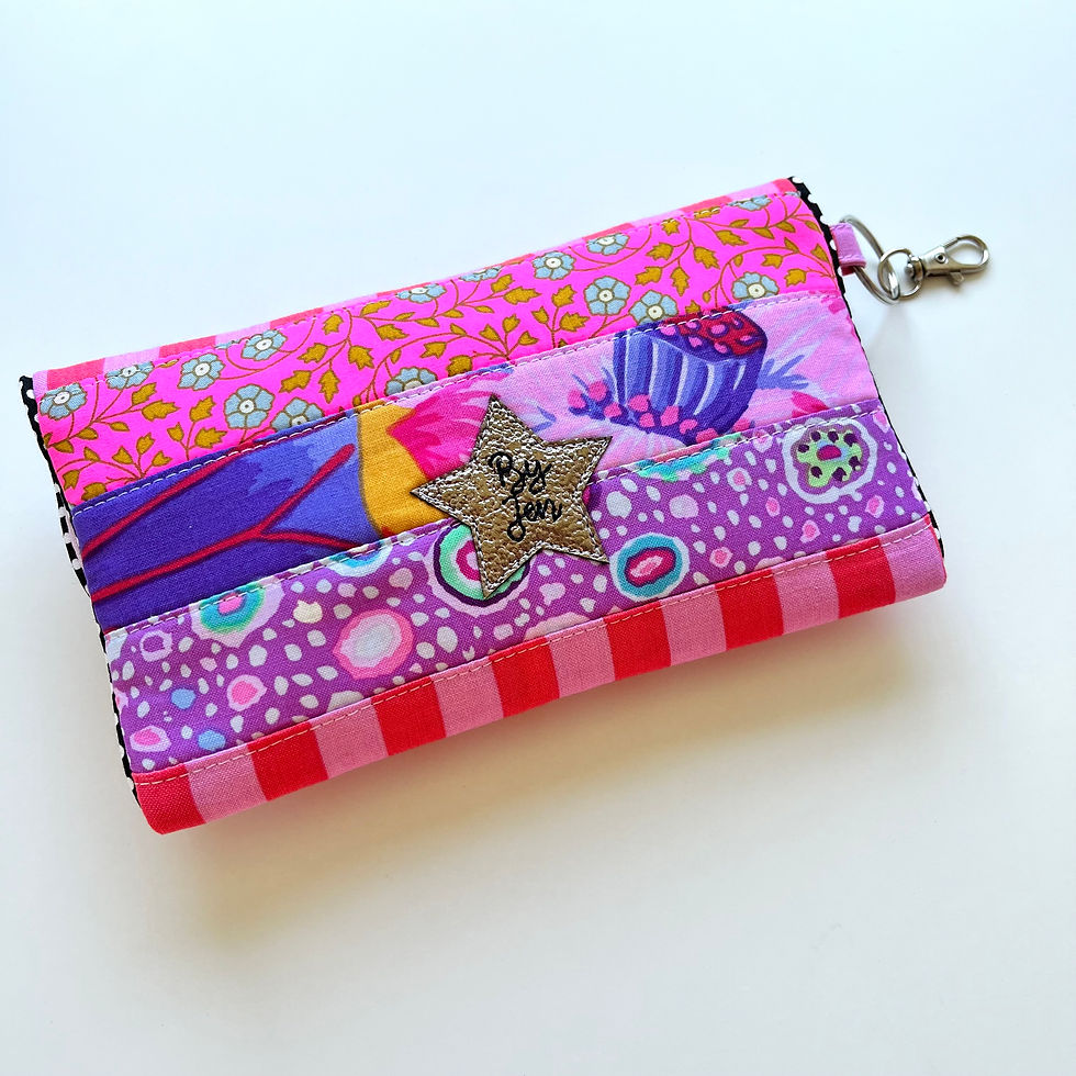 Miniature : Pochette PATCHY, pochette à lunettes, pochette artisanale