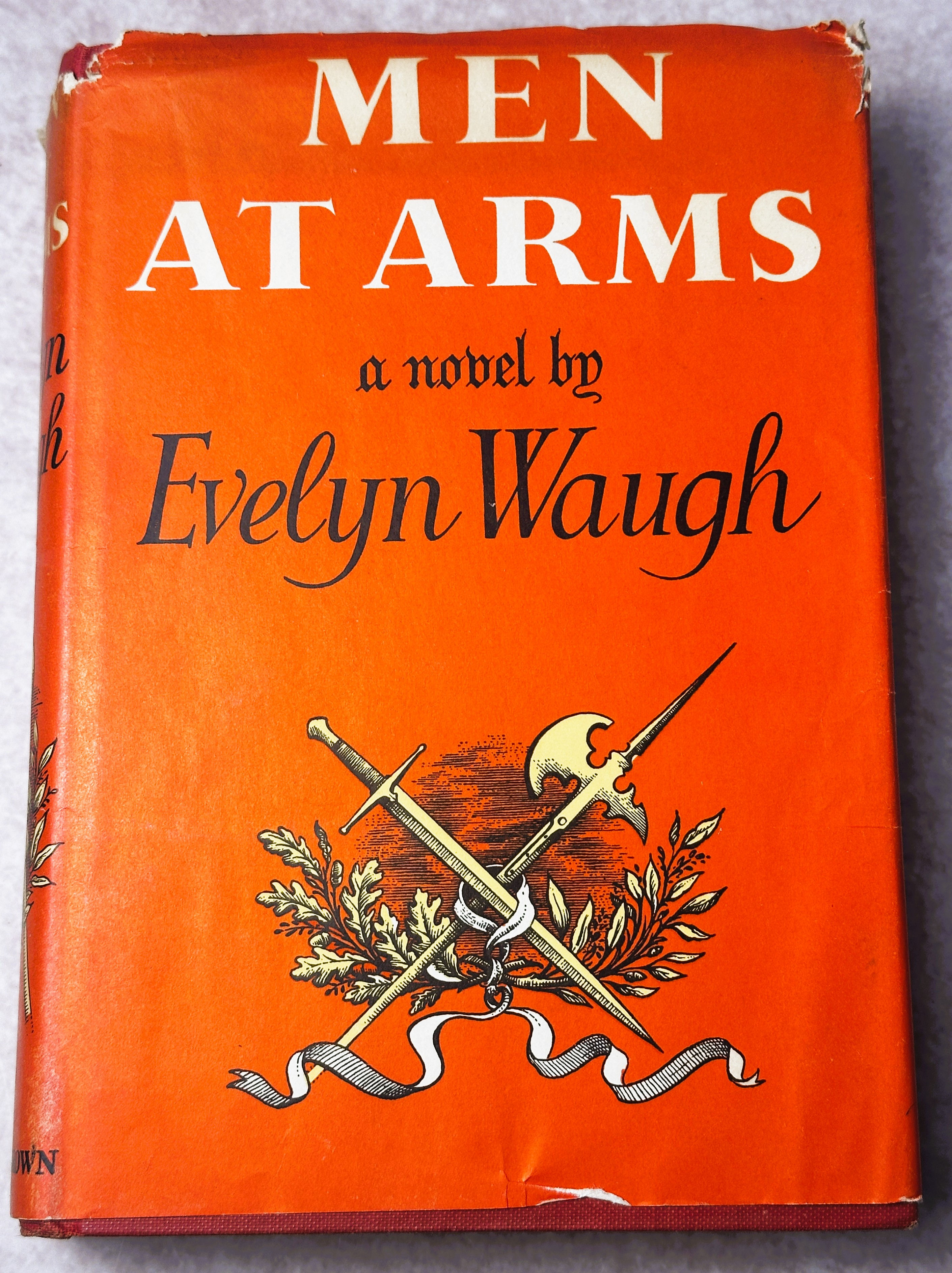 Evelyn Waugh – Men at Arms – 1952 First American Edition, Second Printing