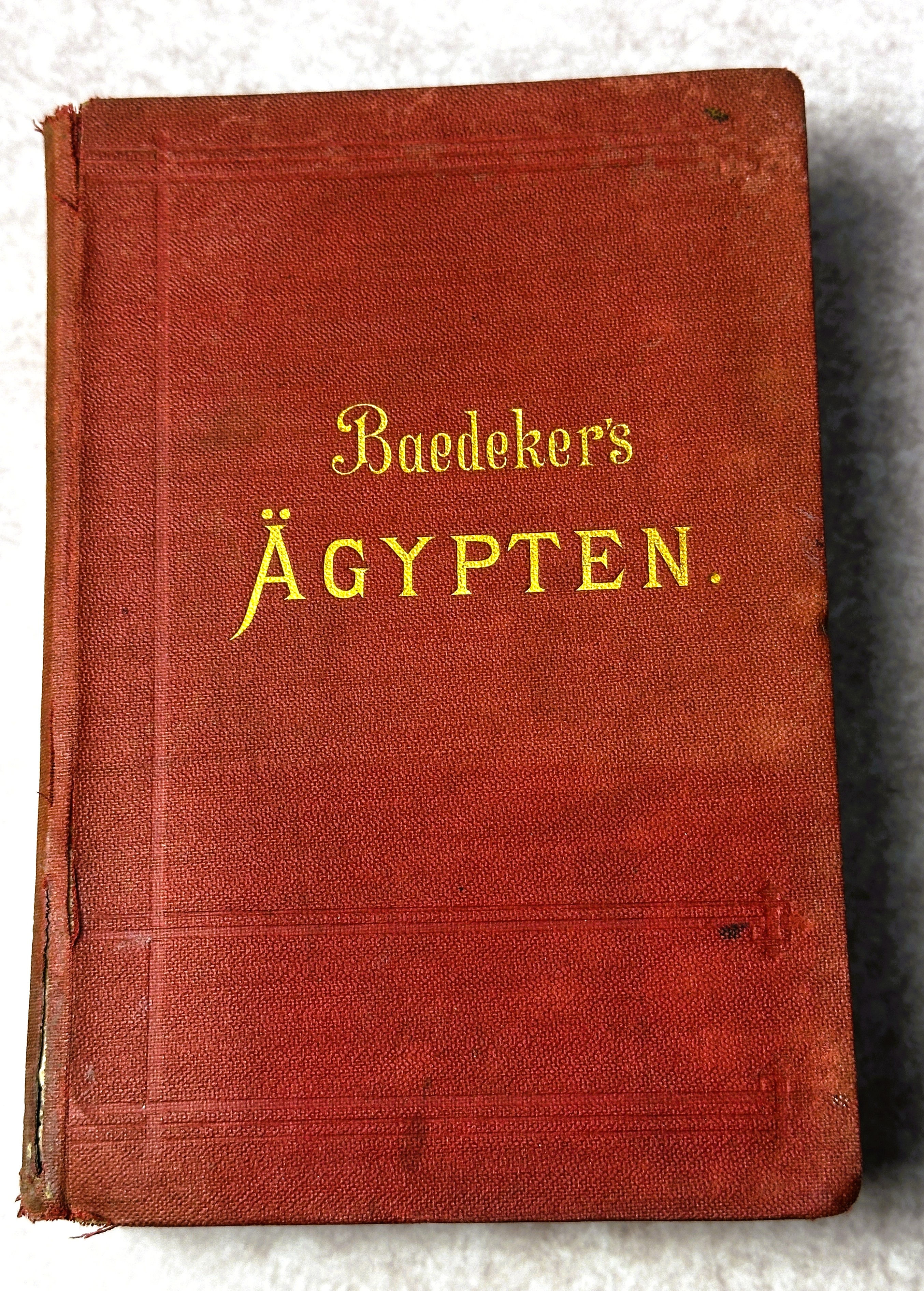 Baedeker’s Egypt – 1897 Fourth Edition