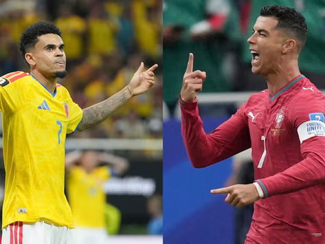 Luis Díaz y Cirstiano Ronaldo se efrentarán este sábado en el Mundial