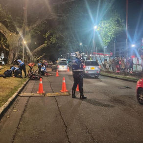 Agente de tránsito y un motociclista resultaron heridos en un control vial