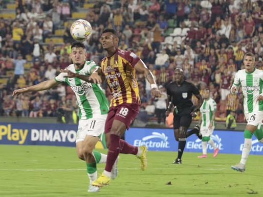 Tolima visita al Nacional buscando mejorar en la reclasificación