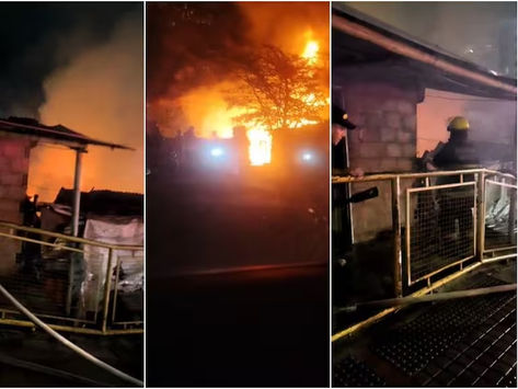 Incendio arrasó con varias viviendas en la avenida Pedro Tafur en Ibagué