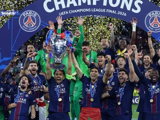 Nuevamente el París Saint-Germain campeón de la Champions league