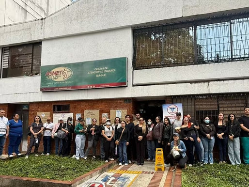 Trabajadores de Asmet Salud protestan en 24 municipios del Tolima por falta de pagos