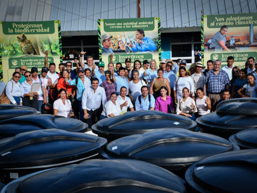 Cortolima impulsa el desarrollo sostenible del sur del Tolima con la entrega de filtros verdes a familias cafeteras