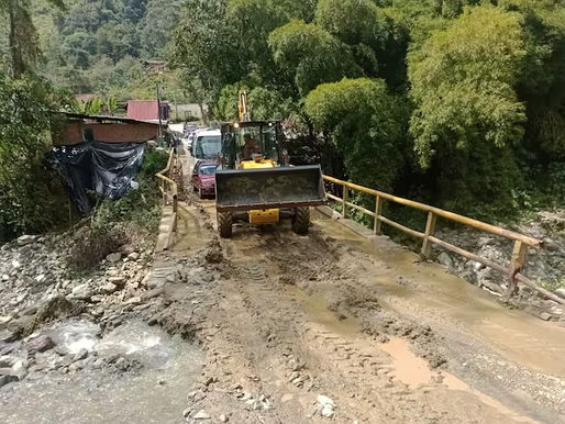 Habilitan paso de vehículos entre Villa Restrepo y Juntas