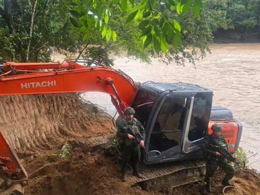 Destruyen complejo de minería ilegal que generaba $1.600 millones mensuales en Coyaima