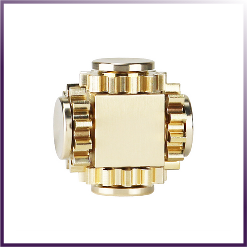 Brass Cube Gears Spinner | My+Store