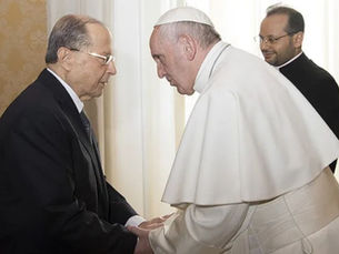 El papa Francisco recibirá al presidente del Líbano en el Vaticano