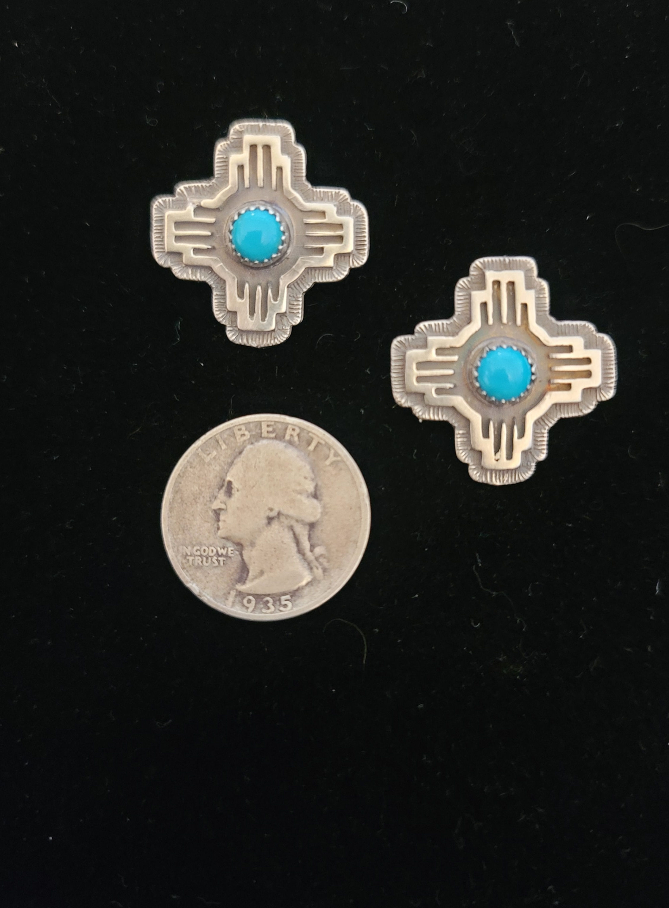 Zia Kigman Turquoise posts earrings 