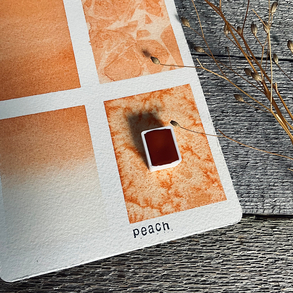 Thumbnail: PEACH #27 Watercolor Paint / Half Pan
